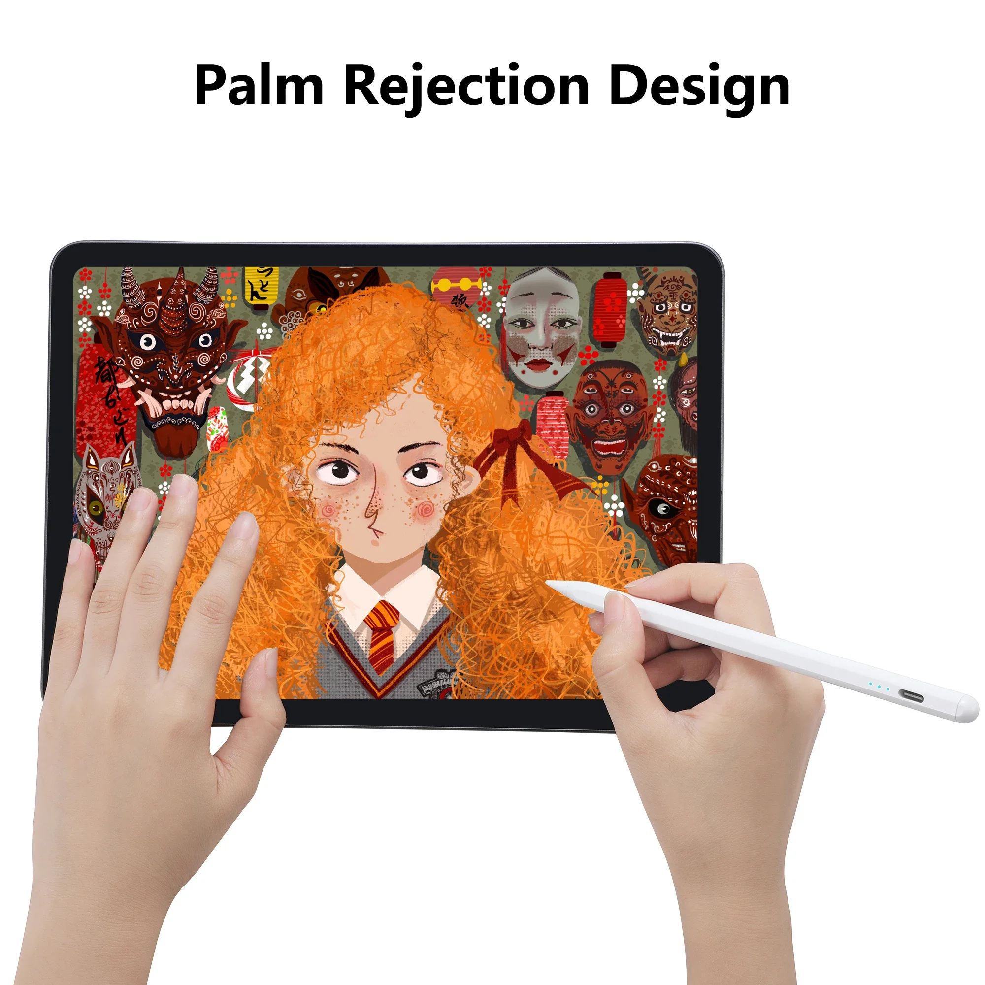 Apple Pencil ŸϷ  1 2 iPad 10th 9th 8th 7th 6th Air 5th 4th 3rd Generation Pro 12.9 11ġ Mini 6 5 Palm Rejection