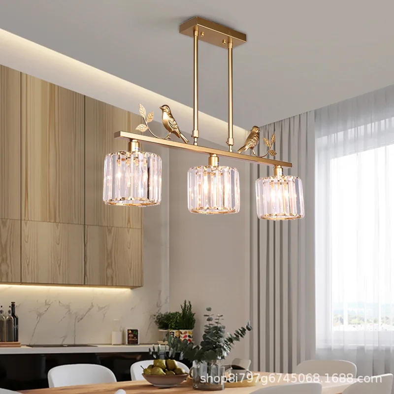 

TRAZOS Modern chandelier Sputnik lamps semi-embedded ceiling lamp brushed antique gold lighting crystal Nordic home decoration