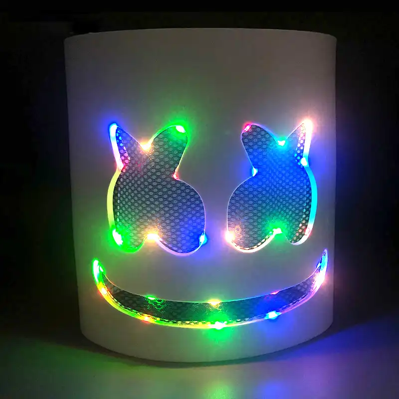マシュメロ LED 電飾 マスク　高品質　　被り物　メロヘッド　フェス　EDM 2025年最新】marshmello maskの人気アイテム - メルカリ