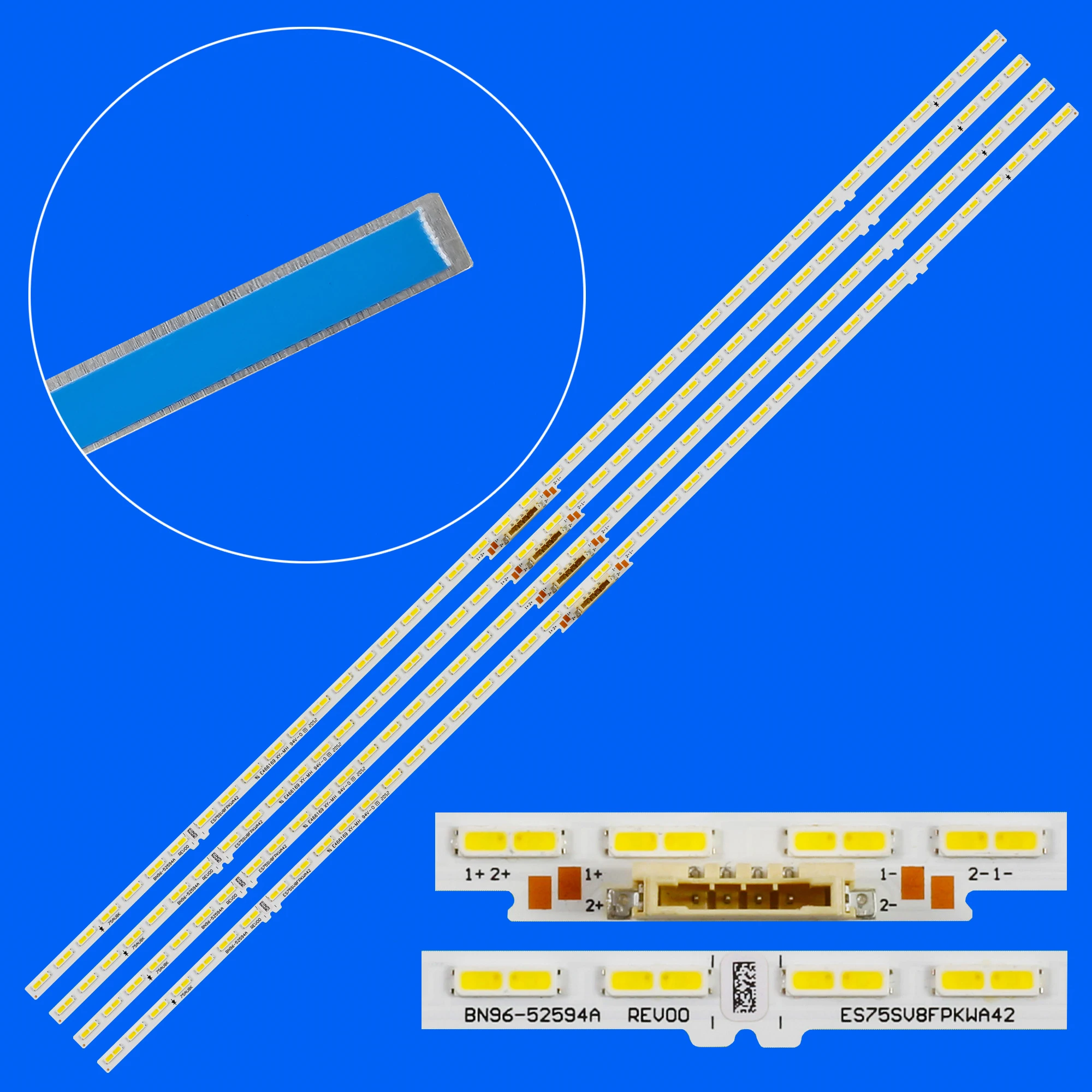 LED-Streifen für Samsung UN75AU8200 UN75AU8000FXZA UN75AU8000 UA75AU8000 UE75AU8000 GU75AU8079U TU75CU8005K BN96-52594A  39