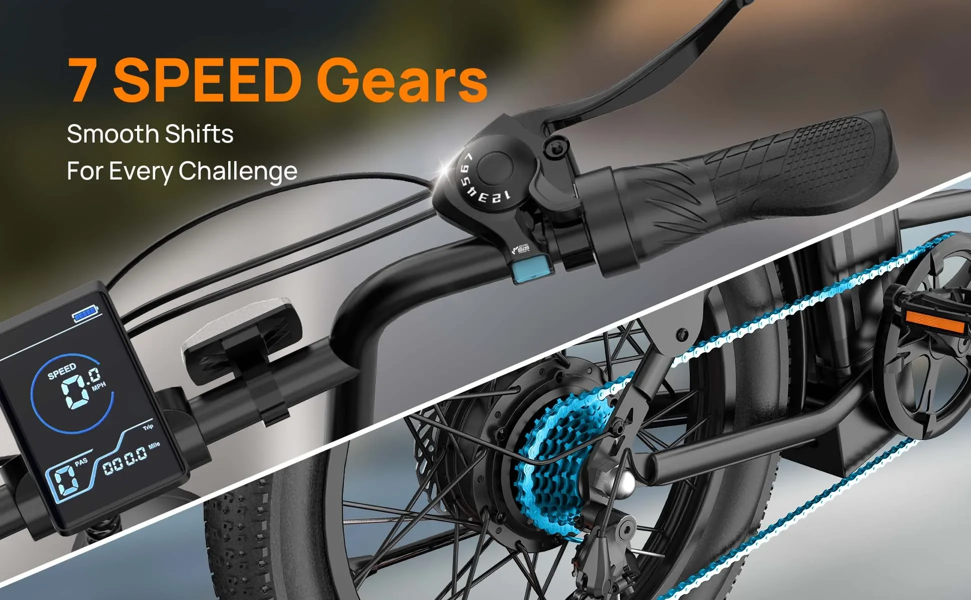 URLIFE E20 E-Bike für Erwachsene, 250W Motor, Elektrofahrrad, 48V 13AH, 20 Zoll Reifen, City-Commuter-Elektrofahrrad – Detail 6