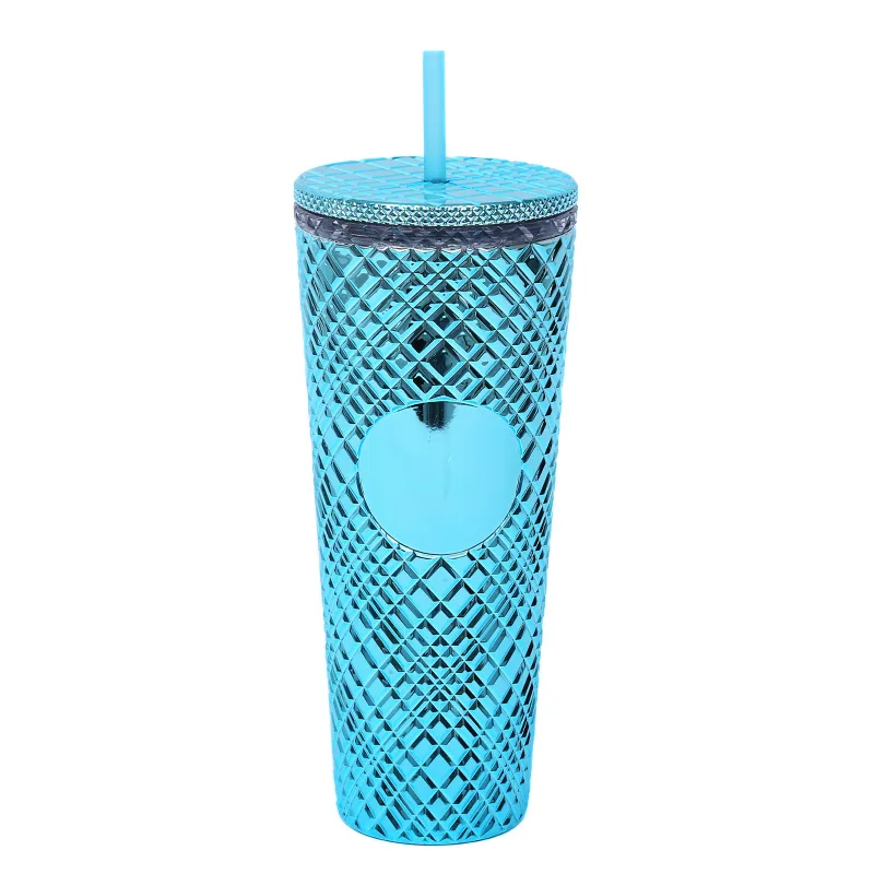 https://ae01.alicdn.com/kf/S9d1be18fdf204ce4a2cef922d5d31a46n/Creative-700ml-710ml-22oz-24oz-Reusable-Double-Wall-Diamond-Lattice-Plastic-Tumbler-With-Straw-Coffee-Mug.jpg