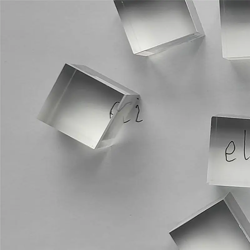AEE4-10개 1인치 x 1인치 x 1인치 투명 아크릴 정사각형 블록 - 모든 면이 연마된 플라스틱 정사각형 막대