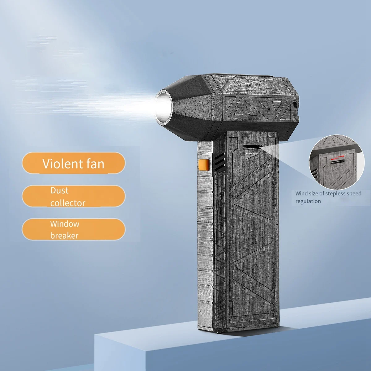 초강력 송풍기 미니 터보 제트 선풍기, 130000RPM 52 + M/S 고속 덕트 팬, 브러시리스 모터 산업용 덕트 선풍기, 8000MAh