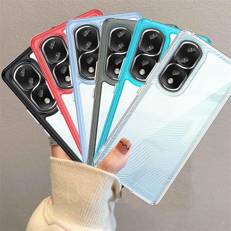 Per Honor 80 Pro Custodia Cover Huawei Honor 80 50 70 Pro Capas Antiurto Colore Trasparente Trasparente Per Fundas Honor 80 Pro 5G Cover