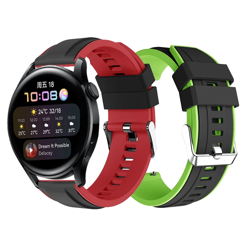 Cinturino Sportivo In Silicone Per Huawei Watch 3 Band Bracciale Huawei Watch3 Gt2 46Mm Gt 2E Honor Magicwatch 2 Cinturini Per Orologi