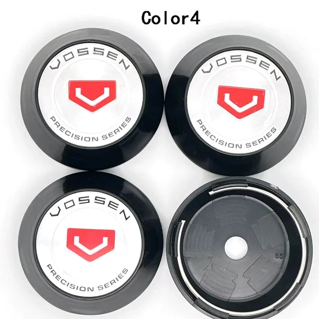 4PCS/Lot 65MM3 COLORS VOSSEN PRECISION SERIES Car Wheel Center Hub Cap Sticker Car Badge Emblem sticker