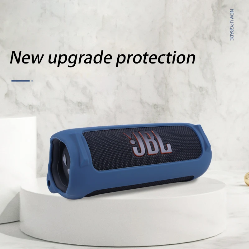 Soft Silicone Bluetooth Speaker Case Capa de Pele com Alça Mosquetão para Jbl Flip6 Bolsa sem Fio Novo