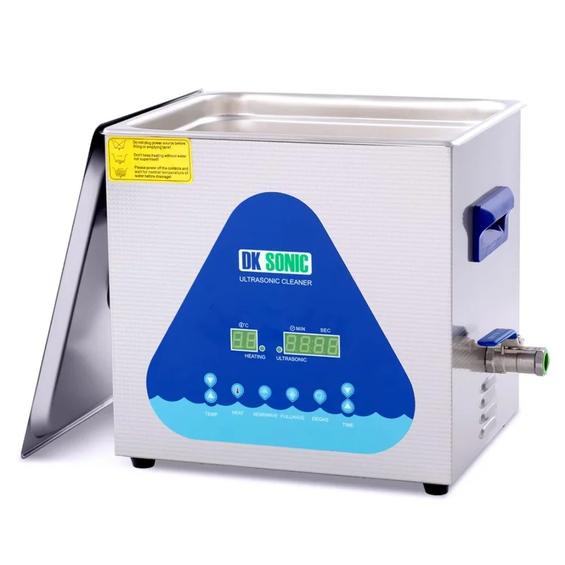 

DK SONIC Ultrasonic Cleaner with Digital Timer and Basket for Denture, Coins, Small Metal Parts, Record, Circuit Board, Daily Ne