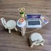 1:12 Dollhouse Miniature Item Coffee Table End Table Tea Chair Dessertion Furniture Kitchen Model DIY Life Scene Decorative Toy 4