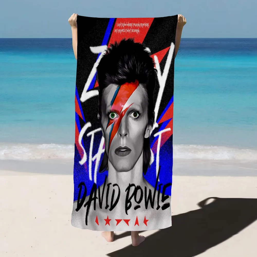1pc D-David Hot Singer B-Bowie Big Microfiber Beach Towels Quick Dry Towel Sand Beach Towels Pool Towel For Travel Swim Pool 5