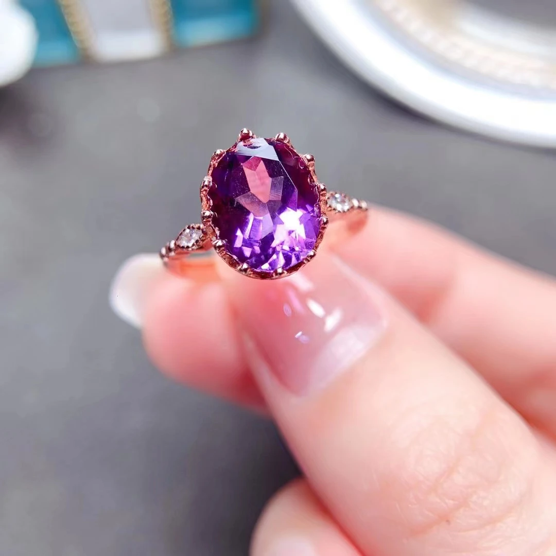 アメジスト10ct ダイヤ0.12ct シルバー18金メッキ15号 アメジスト10ct ダイヤ0.12ct シルバー18金メッキ15号 - メルカリ