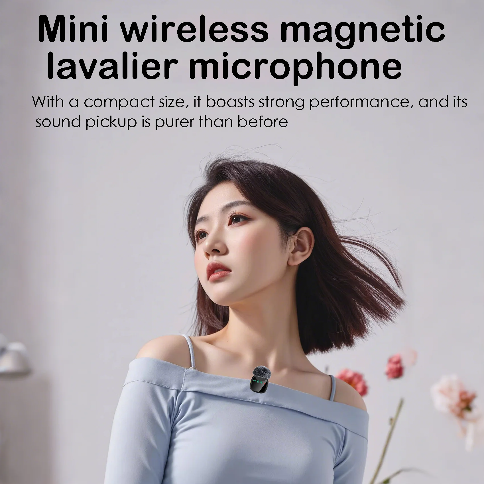 Mini Wireless Lavalier Microphone, With Charging Case, Long Battery Life, Latest Noise Reduction Technology