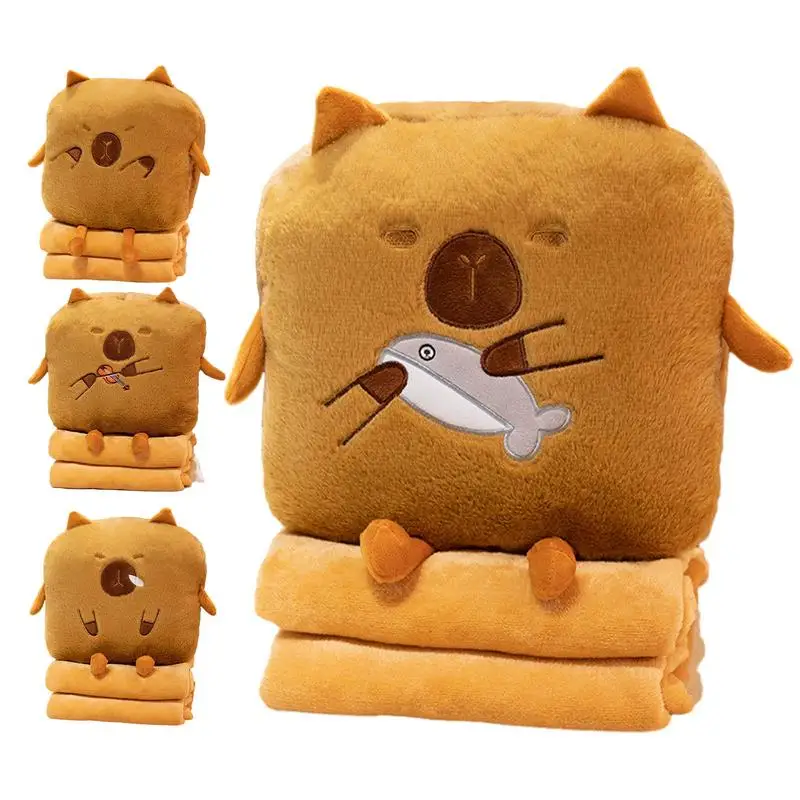 

Дорожное одеяло и подушка, многофункциональная плюшевая подушка с одеялом, зимняя подушка для обнимания, мягкие животные для сна, путешествий