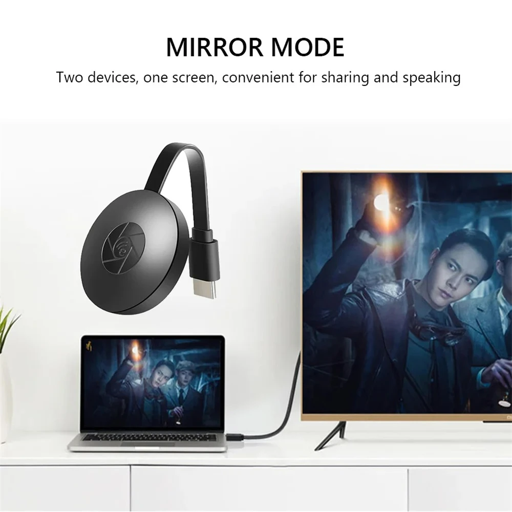 G2 Miracast TV Dongle Wifi Wireless TV Stick Supoort HDMI-Compatible 1080P HD Mirror Screen Display Adapter For IOS Andorid