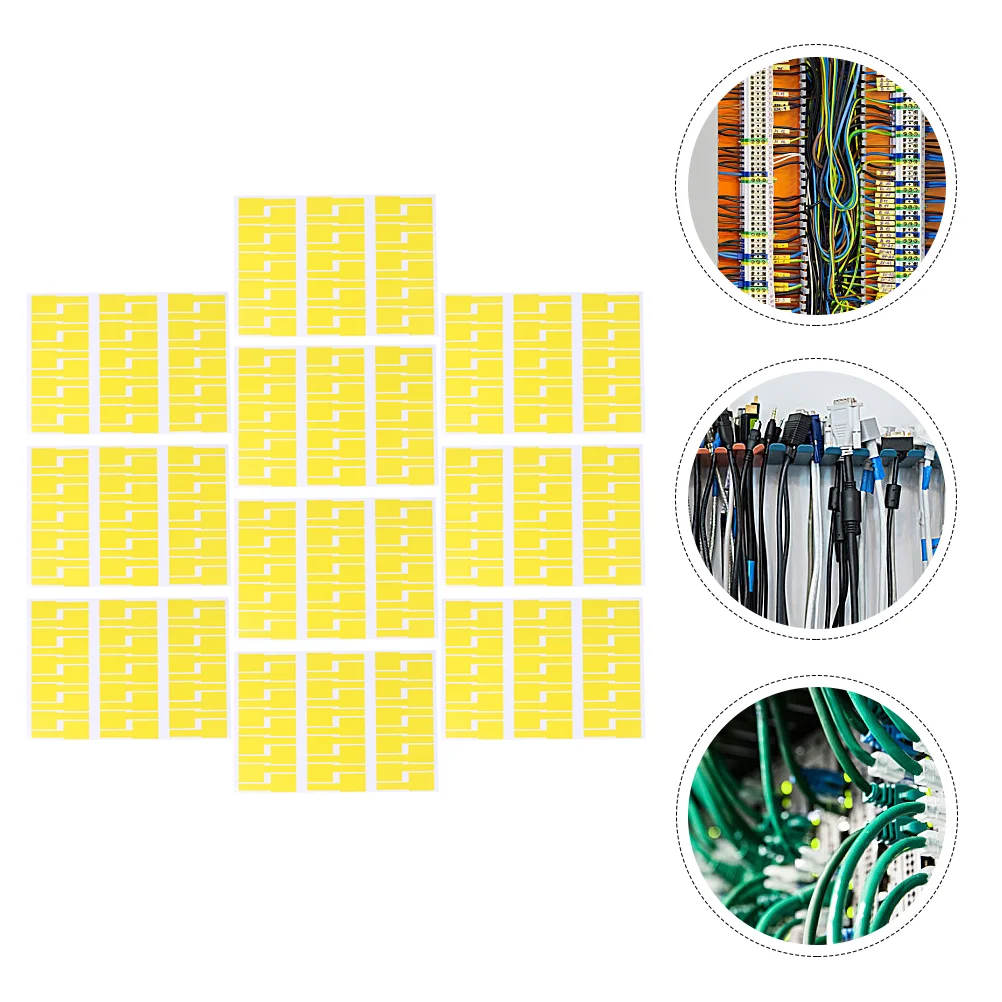 

Этикетки-наклейки для кабелей Ethernet, 10 шт., этикетки для кабелей, самоклеящиеся идентификационные этикетки для шнура, этикетки для записи, наклейки для офиса и работы