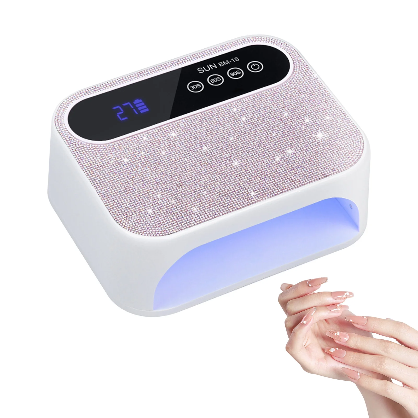 168W 전문가용 젤 라이트 드라이어, 3가지 타이머 설정, 3D 네일 아트 아크릴 빌더 살롱 및 가정용 젤 네일 라이트