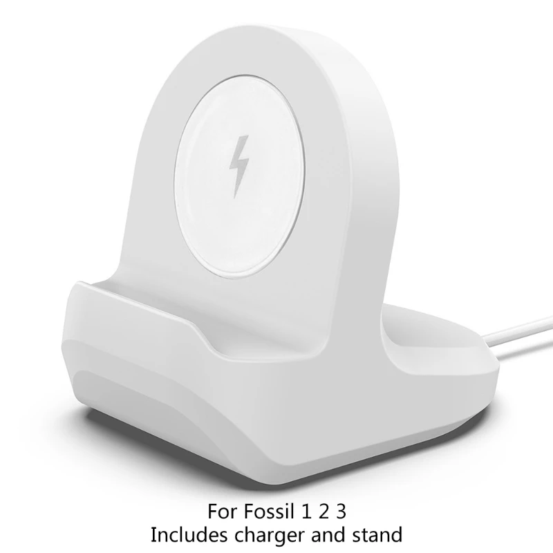 

Power Adapter Charger Portable Stand Base USB Charging Cable Holder Fit for Fossil Q Gen 1 2 3 Smartwatch Dock Bracket