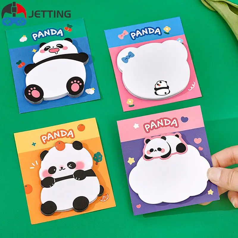 

1 Piece Lytwtw's Cartoon Adhesive Cute Kawaii Panda Notes Notepad Memo Pad Office School Supplies Stationery Sticker
