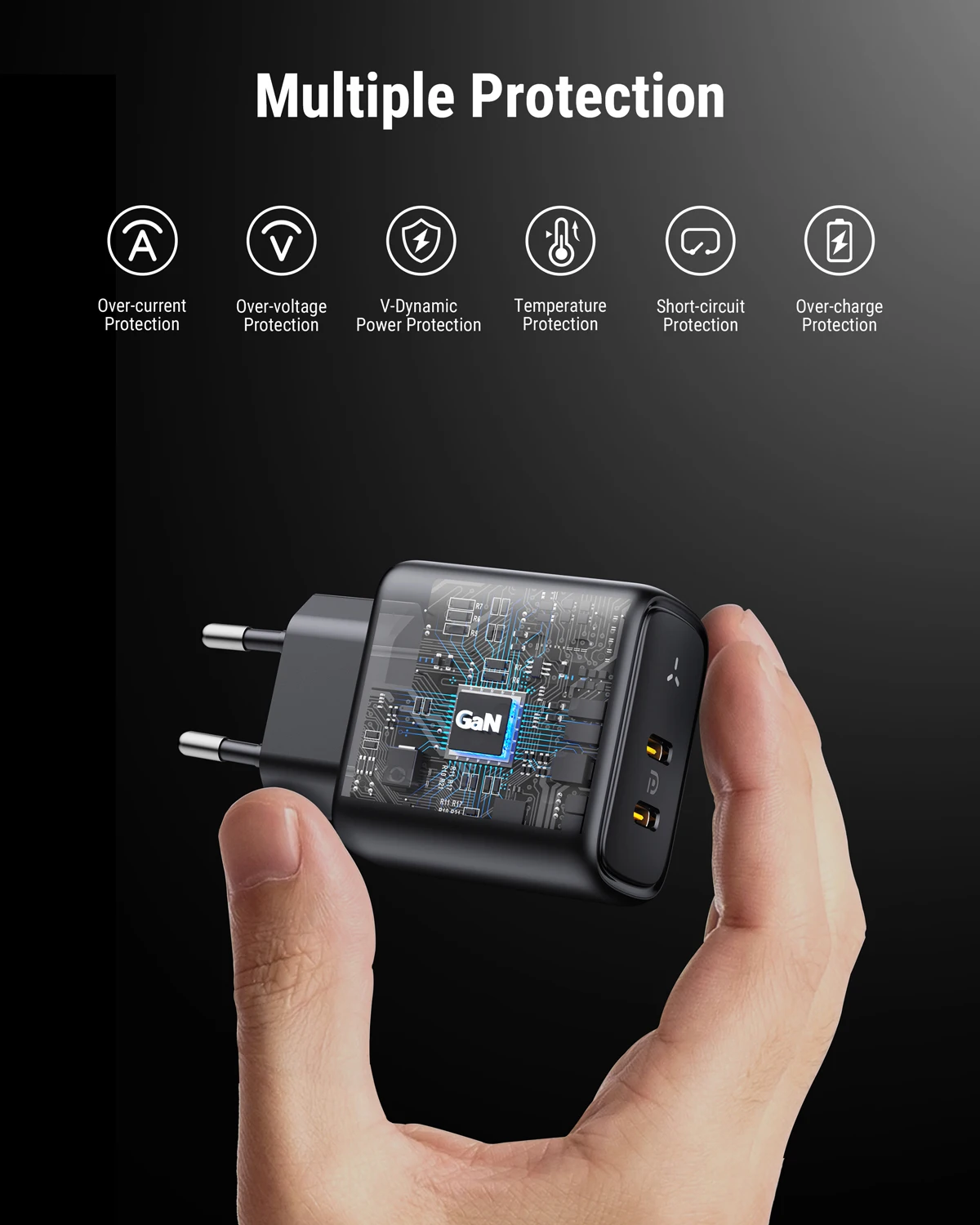 VOLTME 45W USB C Charger PPS GaN Fast Charger Support Super Fast Charging 2.0 For Samsung Galaxy S23 Ultra/Note 20/MacBook/ipad Gan Charger