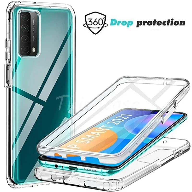 TingYR Cover per Huawei P Smart 2021, Sottile TPU Morbido Trasparente Posteriore Antiurto Protettivo, Compatibile con Huawei P Smart 2021 Custodia Cover (Trasparente