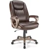 Tresswell Bonded Leather High-Back Chair, Brown/Champagne 1