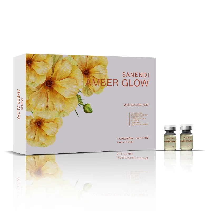 Sanendi New 2025 Pink Glow Home Care PDRN Pink Peptide Dr.Pen Serum for Facial Skin Boosting Brightening Fine Line  10vials*5ml 3