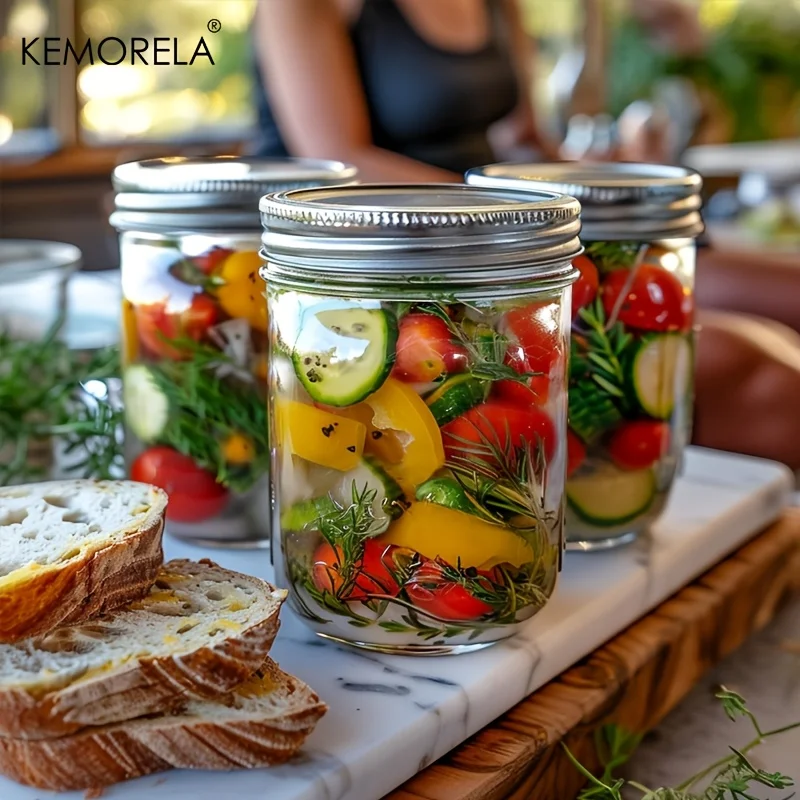 Mason Jars 350ML with Lids and Seal Bands 4PCS for Honey Jam Jelly Coffee Salad