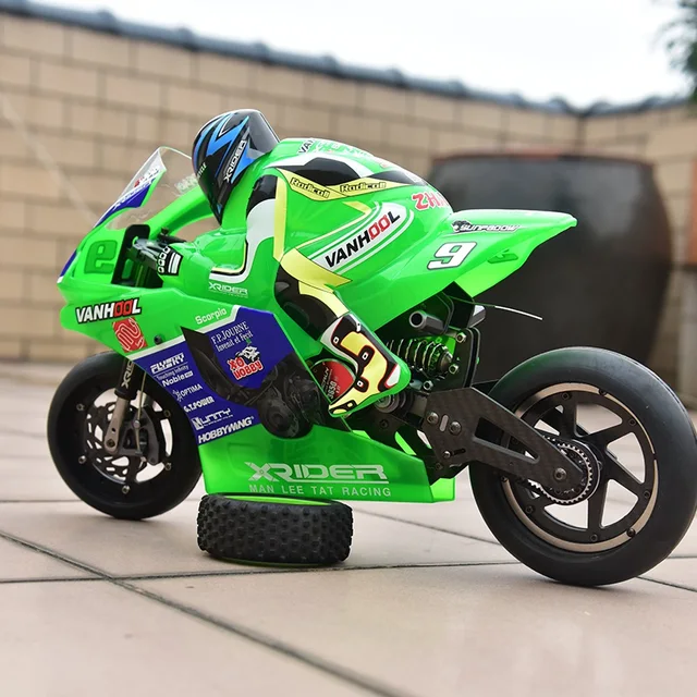 X-Rider 1:5 Scorpio RC Motorcycle MOTO GP Fiberglass CNC Metal Frame Classic Model Scooter with Disc Brake 4