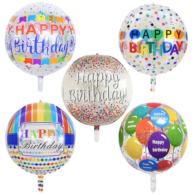 Фото 5 шт., 22-дюймовые разноцветные гелиевые шарики №1