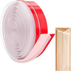 Clear Silicone T - Shaped Door Seal Strip with Strong Adhesive, 3CM Wide, 3M Long - 3meters (Transparent)