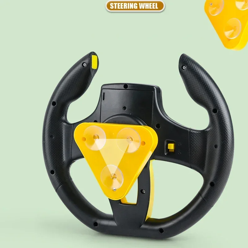 Infant Shining Eletric Simulation Steering Wheel Toy with Light Sound Kids Early Educational Stroller Steering Wheel Vocal Toys