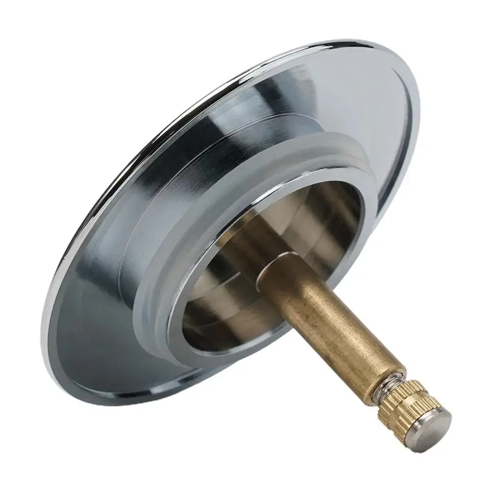 Drain Stopper 70mm Bathtub Plug Adjustable Bath Stopper Bathroom Tub Drain Filter Brass Pop Up Waste Stopper Strainer Flat Seal