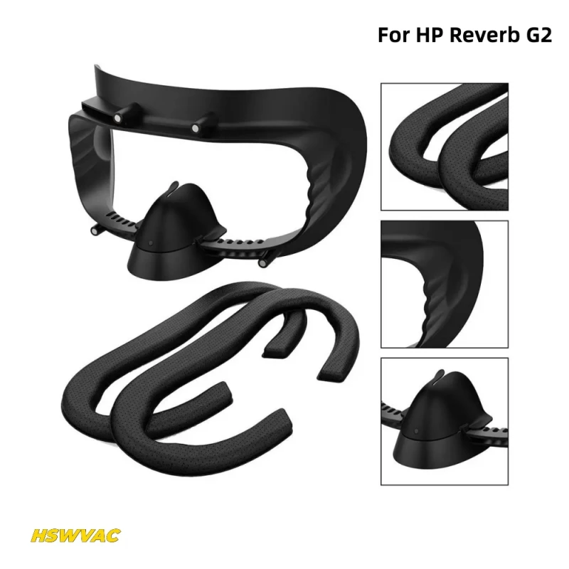 

For HP Reverb G2 PU Leather Sweat-Proof Foam VR Cover Facial Interface Bracket VR Accessories Replacement for HP Reverb G2