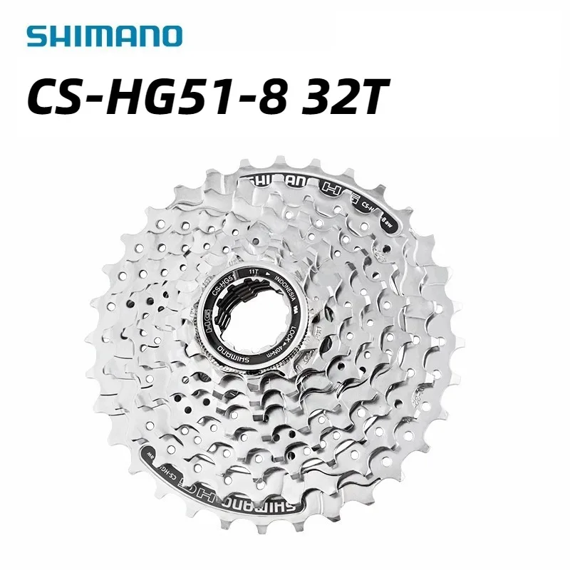 Shimano HG51 8Speed Cassette CS-HG51-8 MTB Mountain Bike K7 Freewheel 8s 11-28T 11-32T Bicycle Parts
