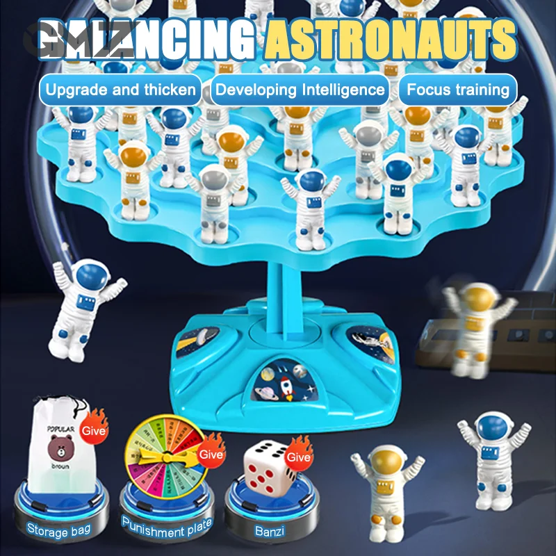 

Children'S Puzzle Toys, Balance Astronaut Board Game, Fun Interactive Balance Tree Stacking, Fun Casual Game For Boys And Girls
