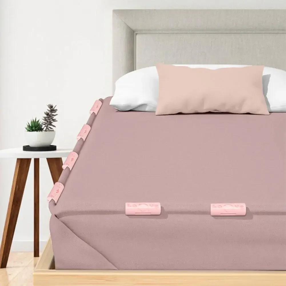 Bed Sheet Holder Bed Sheet Clips Sheet Clips 6pcs/set Bed Sheet Clips Quilt Bed Cover Grippers Children Non-slip Sheet Holder Fixer Duvet Cover Clamps Blanket Fastener