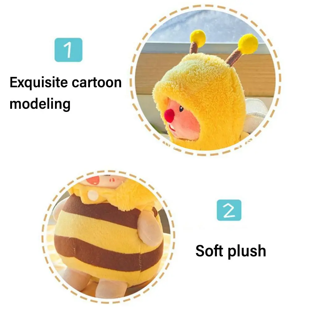 10cm/15cm/20cm/40cm Doll Clothes Multicolor Replacement Outfit Cartoon Bee Jumpsuit Playing House Photo Props Miniature Overall