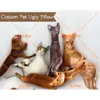 Custom Pet 3D Shape Pillow,Hot Ugly Cat/Dog Zany Pillow,Personalized Pet Pillow from Photo,Pet Loss Memorial Gift,Pet Lover Gift 1