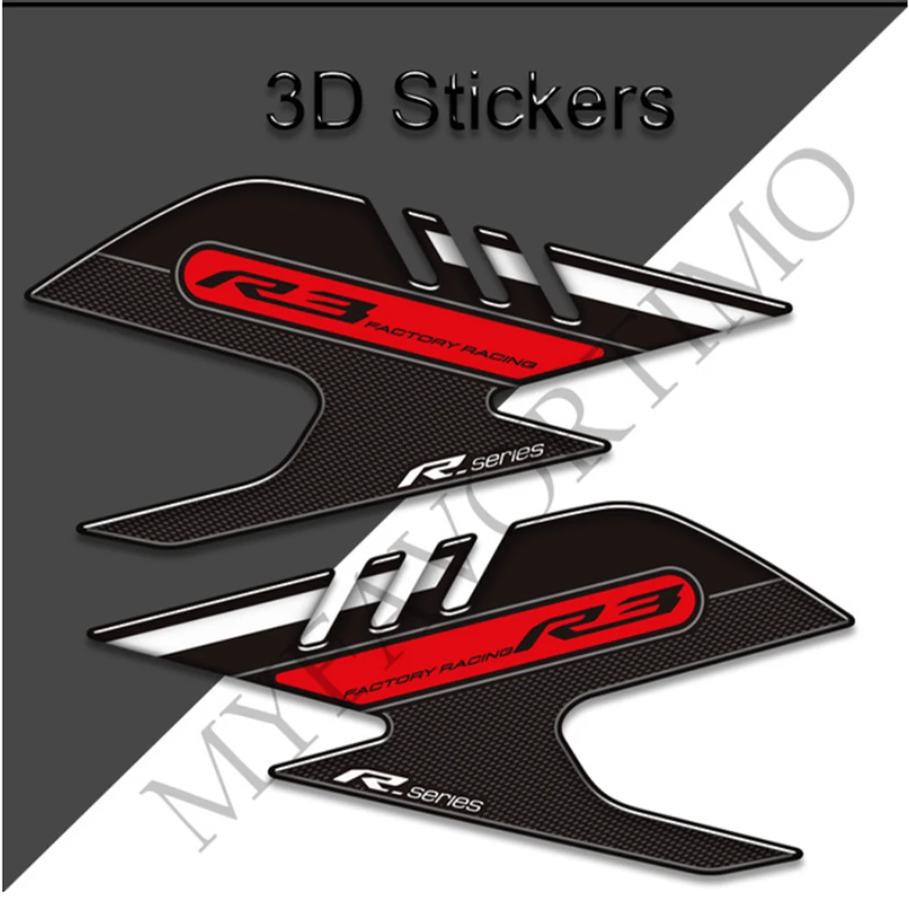 For YAMAHA YZF R3 YZF-R3 YZFR3 Tank Pad Side Grips Gas Fuel Oil Kit Knee Stickers Decals Protector 2019 2020 2021 2022