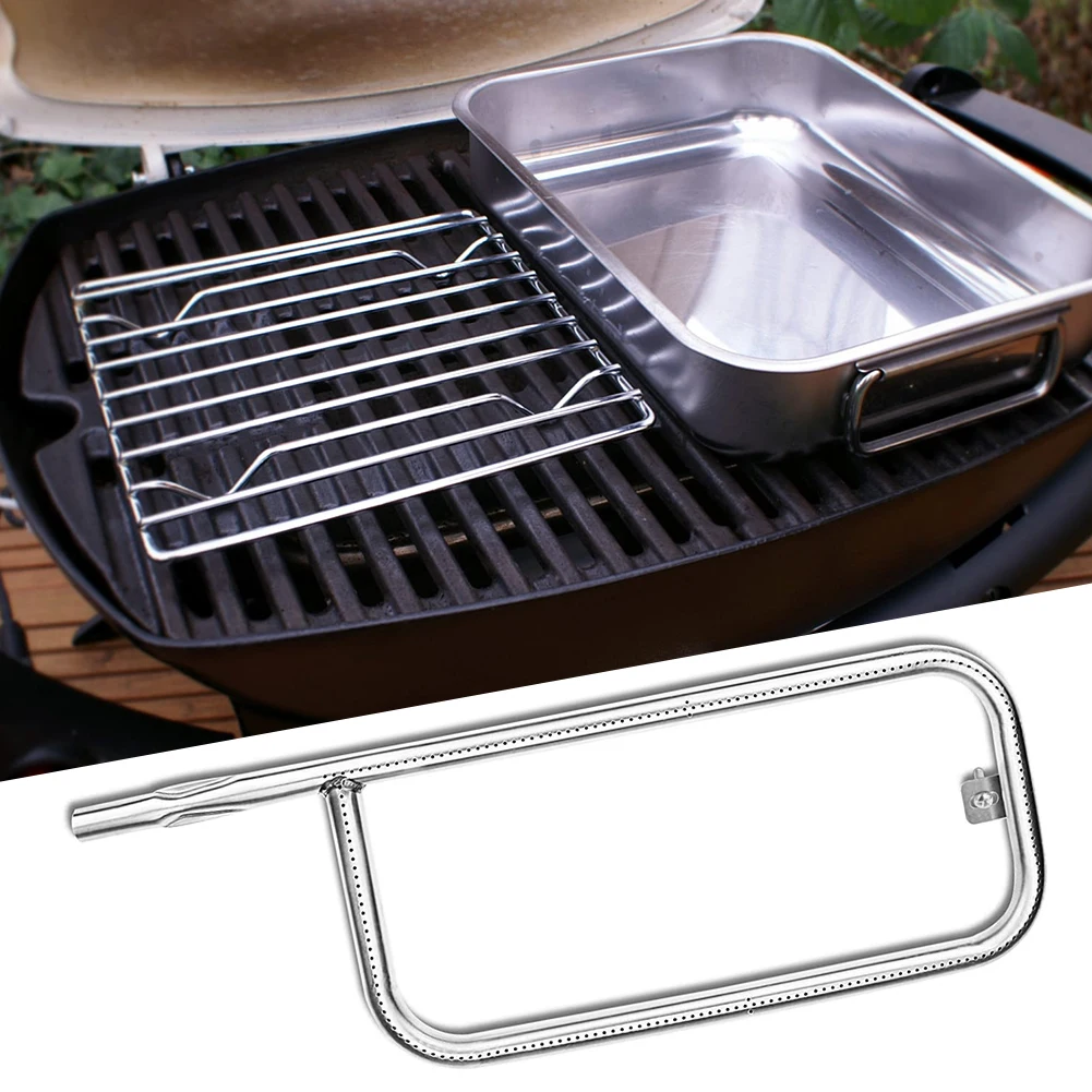 Grill Burner Tube Replacement 304 Stainless Steel Heating Element Top Heat for Weber Q100