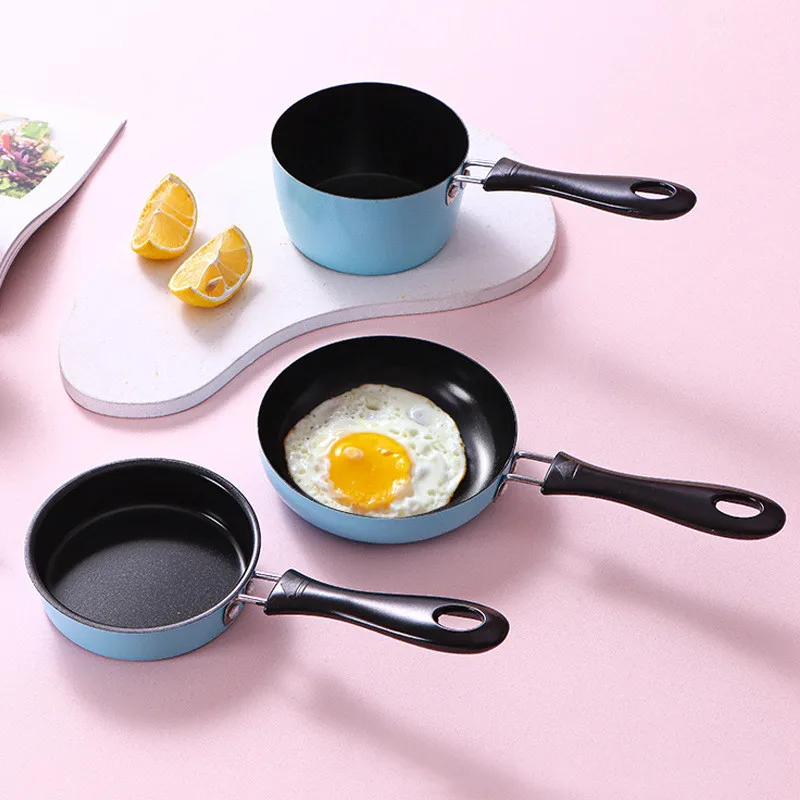 Kitchen household mini pan small hot oil pan soy oil pouring oil juice small  iron pan pouring oil small pan fried egg pan - AliExpress