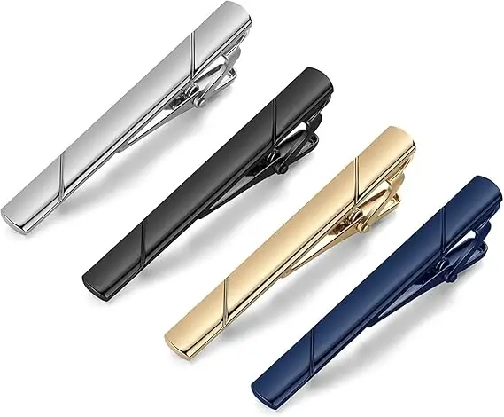 Peaceminusone メタルクリップ ネクタイピン ネクタイピン タイクリップ 51mm×14mm/ハサミ（T132_S
