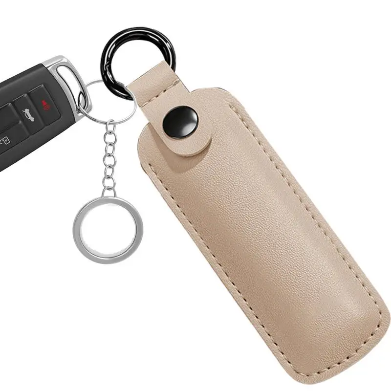 Custodia protettiva per disco U in pelle PU Custodia protettiva Custodia per unità flash USB Custodia anti smarrimento Portachiavi Accessori digitali - immagine 3