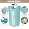 90L-Large Laundry Basket Collapsible Fabric Hamper Tall Dorm Laundry Bag Portable Washing Bin Dirty Clothes Basket for Storage 5