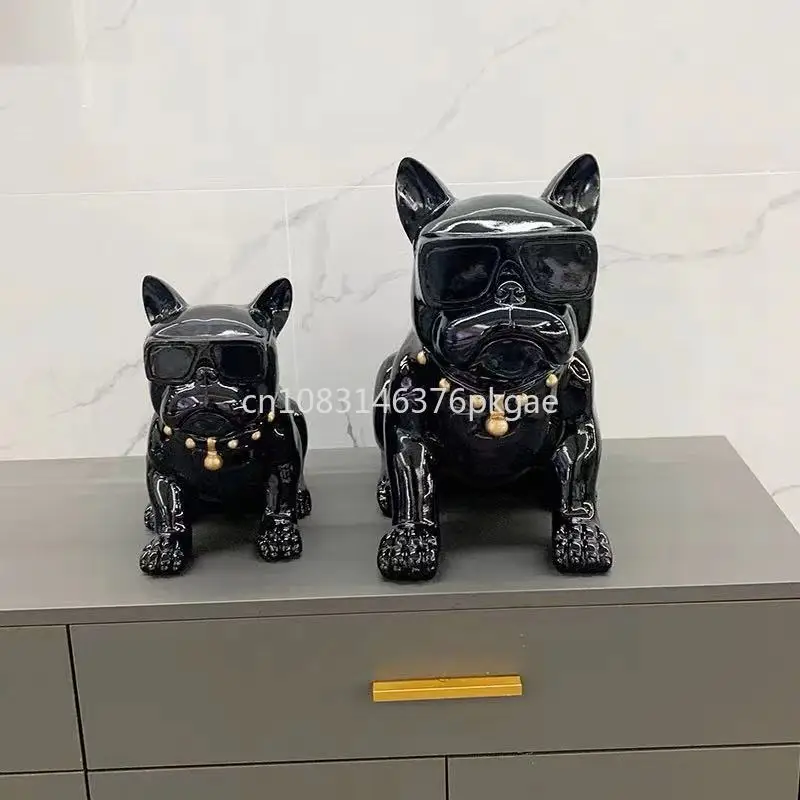 Creative Living Room Dog Piggy Bank Decoration Living Room Decoration Method Dog Fighting Simple TV Cabinet Decoration Furniture 3