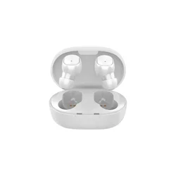 Wireless Bluetooth Earbuds with Clear Microphone and Seamless Pairing (White)