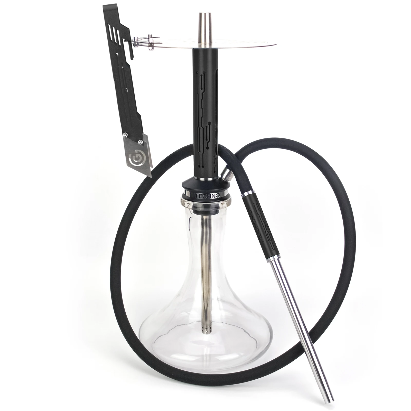 Geometry Hookah Techno with Silicone Hose Metal Tray Shisha Narguile Sheesha Chicha Cachimbas Hookah Geometry