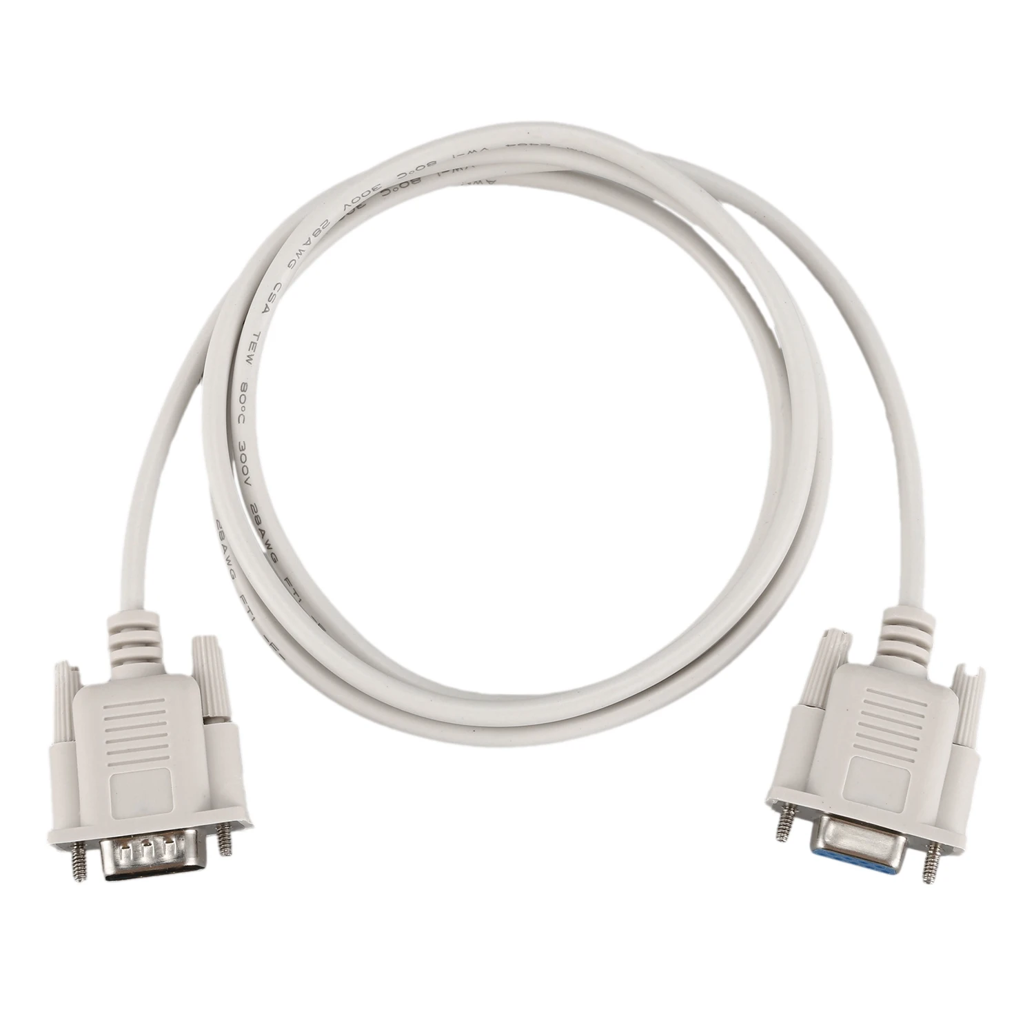

RS232 DB9 9 Pin Male to Female Serial Port Cable Industrial Adapter 1.3M
