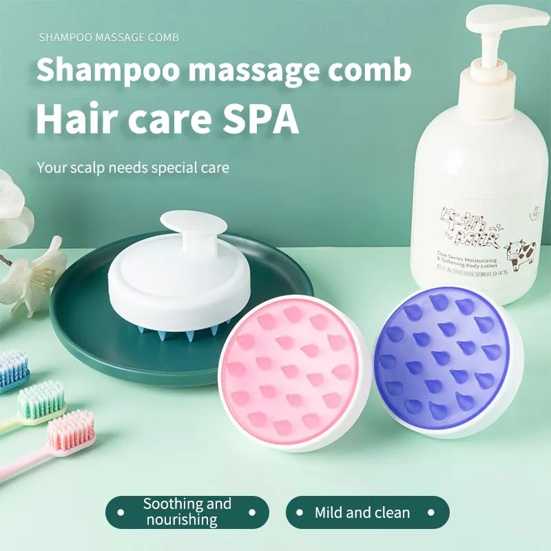 Scalp Massage Shampoo Brush Adult Shampoo Massage Comb Silicone Shampoo